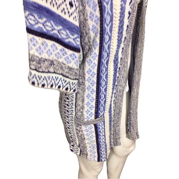 Lucky Brand Fair Isle Open Cardigan size XSmall - Picture 5 of 5